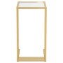 Beistelltisch für Computer, transparentes Glas, 50x35x65 cm. von , Seitentische - Ref: Foro24-331645, Preis: 57,31 €, Rabatt: %