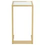 Computer side table with transparent glass, 50x35x65 cm by , Side tables - Ref: Foro24-331645, Price: 55,88 €, Discount: %
