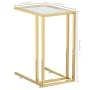 Computer side table with transparent glass, 50x35x65 cm by , Side tables - Ref: Foro24-331645, Price: 55,88 €, Discount: %