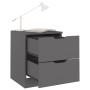 Mesita de noche madera de ingeniería gris 40x40x50 cm de , Mesitas de noche - Ref: Foro24-326727, Precio: 66,57 €, Descuento: %