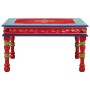 Hand-painted solid red mango wood coffee table by , Coffee table - Ref: Foro24-353766, Price: 71,77 €, Discount: %
