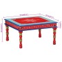 Hand-painted solid red mango wood coffee table by , Coffee table - Ref: Foro24-353766, Price: 71,77 €, Discount: %