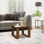 Mesa auxiliar madera contrachapada marrón roble 50x50x35 cm de , Mesas auxiliares - Ref: Foro24-825827, Precio: 34,61 €, Desc...