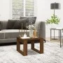 Side table made of brown oak plywood, measuring 50x50x35 cm. by , Side tables - Ref: Foro24-825827, Price: 34,24 €, Discount: %