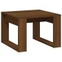 Side table made of brown oak plywood, measuring 50x50x35 cm. by , Side tables - Ref: Foro24-825827, Price: 34,24 €, Discount: %