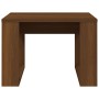 Mesa auxiliar madera contrachapada marrón roble 50x50x35 cm de , Mesas auxiliares - Ref: Foro24-825827, Precio: 34,61 €, Desc...