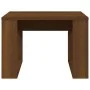 Side table made of brown oak plywood, measuring 50x50x35 cm. by , Side tables - Ref: Foro24-825827, Price: 34,24 €, Discount: %