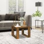 Beistelltisch aus geräucherter Eichenholz-Sperrholzplatte, 50x50x35 cm. von , Seitentische - Ref: Foro24-825825, Preis: 34,87...