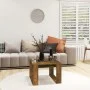 Beistelltisch aus geräucherter Eichenholz-Sperrholzplatte, 50x50x35 cm. von , Seitentische - Ref: Foro24-825825, Preis: 34,30...