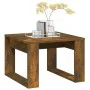 Side table made of smoked oak plywood, measuring 50x50x35 cm. by , Side tables - Ref: Foro24-825825, Price: 34,30 €, Discount: %