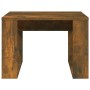 Beistelltisch aus geräucherter Eichenholz-Sperrholzplatte, 50x50x35 cm. von , Seitentische - Ref: Foro24-825825, Preis: 34,87...