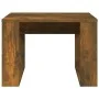 Side table made of smoked oak plywood, measuring 50x50x35 cm. by , Side tables - Ref: Foro24-825825, Price: 34,30 €, Discount: %