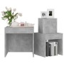 Stackable tables 3 pieces plywood gray concrete by , Side tables - Ref: Foro24-808598, Price: 65,61 €, Discount: %