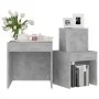 Stackable tables 3 pieces plywood gray concrete by , Side tables - Ref: Foro24-808598, Price: 66,27 €, Discount: %