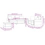 Dreiteiliges Sofaset mit dunkelgrauen Samtkissen. von , Sofas - Ref: Foro24-3202241, Preis: 571,36 €, Rabatt: %