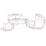 Dreiteiliges Sofaset mit dunkelgrauen Samtkissen. von , Sofas - Ref: Foro24-3202241, Preis: 562,44 €, Rabatt: %