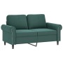 Dreiteiliges Sofaset mit dunkelgrünen Samtkissen. von , Sofas - Ref: Foro24-3202262, Preis: 626,53 €, Rabatt: %