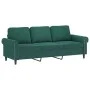 Set of sofas with 3 dark green velvet cushions by , Sofas - Ref: Foro24-3202262, Price: 615,39 €, Discount: %