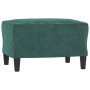 Dreiteiliges Sofaset mit dunkelgrünen Samtkissen. von , Sofas - Ref: Foro24-3202262, Preis: 626,53 €, Rabatt: %