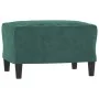 Set of sofas with 3 dark green velvet cushions by , Sofas - Ref: Foro24-3202262, Price: 615,39 €, Discount: %
