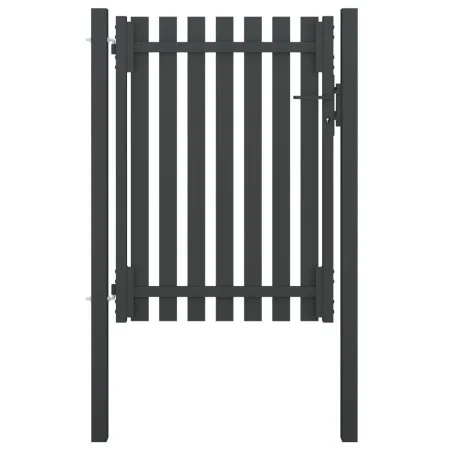 Anthracite grey steel garden fence gate 1x1.7 cm by , garden gates - Ref: Foro24-146329, Price: 232,76 €, Discount: %