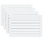 Closet door slats 4 pcs white pine wood 39.5x59.4 cm by , cabinet doors - Ref: Foro24-151150, Price: 65,34 €, Discount: %