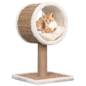 Árbol para gatos túnel superior y juguete hierba marina 56 cm