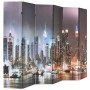 Folding room divider 228x170 cm New York at night by , Room dividers - Ref: Foro24-245864, Price: 147,23 €, Discount: %
