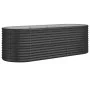 Planter raised bed in anthracite powder-coated steel, 224x80x68 cm by , Pots and planters - Ref: Foro24-318956, Price: 91,42 ...