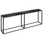 Tempered glass and black marble console table 220x35x75.5 cm by , Side tables - Ref: Foro24-331693, Price: 112,20 €, Discount: %