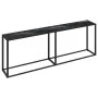 Tempered glass and black marble console table 220x35x75.5 cm by , Side tables - Ref: Foro24-331693, Price: 110,12 €, Discount: %