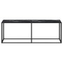 Schwarzer Marmor-Glastischkonsole 220x35x75,5 cm von , Seitentische - Ref: Foro24-331693, Preis: 112,20 €, Rabatt: %