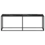 Tempered glass and black marble console table 220x35x75.5 cm by , Side tables - Ref: Foro24-331693, Price: 110,12 €, Discount: %