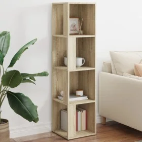 Corner furniture made of Sonoma oak plywood 33x33x132cm by , Lockers and storage cabinets - Ref: Foro24-809038, Price: 64,55 ...