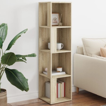 Eckschrank aus Eichenholz-Sonoma-Sperrholz 33x33x132cm von , Schließfächer und Lagerschränke - Ref: Foro24-809038, Preis: 65,...