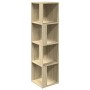 Eckschrank aus Eichenholz-Sonoma-Sperrholz 33x33x132cm von , Schließfächer und Lagerschränke - Ref: Foro24-809038, Preis: 65,...
