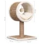 Cat tree with upper tunnel and seaweed grass toy 56 cm by vidaXL, Cat furniture - Ref: Foro24-170973, Price: 53,57 €, Discoun...
