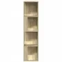 Mueble de esquina madera contrachapada roble Sonoma 33x33x132cm de , Taquillas y armarios de almacenamiento - Ref: Foro24-809...