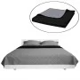 Colcha acolchada a doble cara negro gris 230x260 cm de , Colchas y edredones - Ref: Foro24-130885, Precio: 22,40 €, Descuento: %