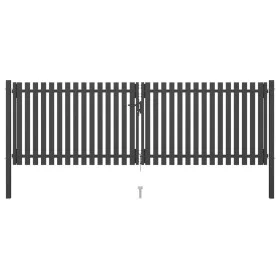 Graue Anthrazit-Stahlgittertür für den Garten 4x1,5 cm von , Gartentore - Ref: Foro24-146334, Preis: 443,60 €, Rabatt: %
