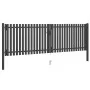 Graue Anthrazit-Stahlgittertür für den Garten 4x1,5 cm von , Gartentore - Ref: Foro24-146334, Preis: 443,60 €, Rabatt: %