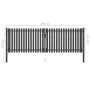 Graue Anthrazit-Stahlgittertür für den Garten 4x1,5 cm von , Gartentore - Ref: Foro24-146334, Preis: 443,60 €, Rabatt: %
