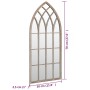 Espejo de jardín arena hierro para exterior 70x30 cm by , Mirrors - Ref: Foro24-318343, Price: 84,86 €, Discount: %