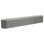 Jardinera arriate acero recubrimiento polvo gris 260x40x36 cm by , Pots and planters - Ref: Foro24-318879, Price: 64,69 €, Di...
