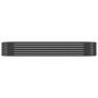 Jardinera arriate acero recubierto polvo antracita 249x100x36cm by , Pots and planters - Ref: Foro24-318996, Price: 60,46 €, ...