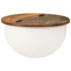 Massiver recycelter weißer Holz-Couchtisch 50x27 cm von , Couchtisch - Ref: Foro24-351754, Preis: 106,54 €, Rabatt: %
