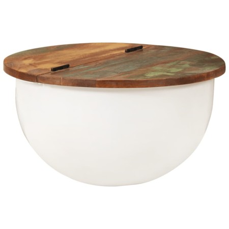 Massiver recycelter weißer Holz-Couchtisch 50x27 cm von , Couchtisch - Ref: Foro24-351754, Preis: 99,67 €, Rabatt: %