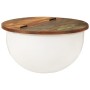 Mesa de centro de madera maciza reciclada blanca 50x27 cm by , Coffee table - Ref: Foro24-351754, Price: 93,69 €, Discount: %