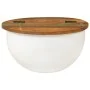 Massiver recycelter weißer Holz-Couchtisch 50x27 cm von , Couchtisch - Ref: Foro24-351754, Preis: 106,54 €, Rabatt: %