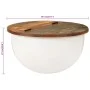 Massiver recycelter weißer Holz-Couchtisch 50x27 cm von , Couchtisch - Ref: Foro24-351754, Preis: 106,54 €, Rabatt: %